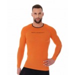 Koszulka męska Brubeck 3D Run PRO pomarańczowa LS13000