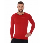 Koszulka męska Brubeck 3D Run PRO czerwona LS13000