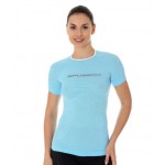 Koszulka damska Brubeck 3D Run PRO błękitna SS12030